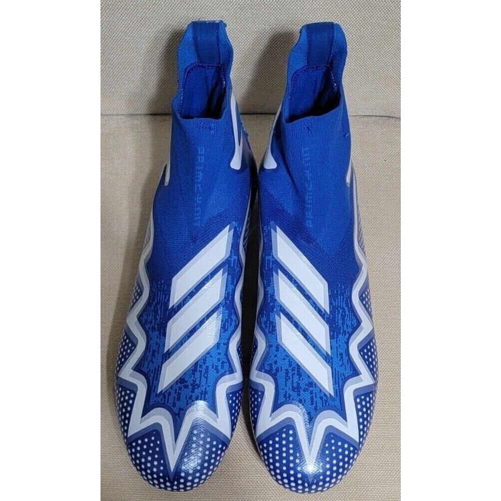 Adidas SM Freak Ultra 21 Laceless Blue/White Football Cleat Men Size 12.5 GZ0468